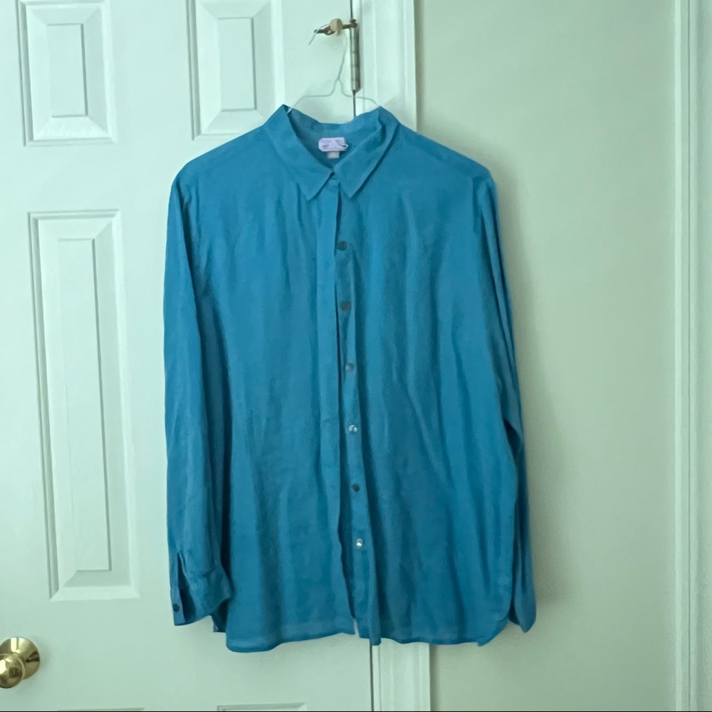 J. Jill 100% linen button down XL